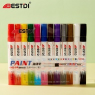 Manufacturer Paint Pen DIY Touch-Up Paint Marker Set Graffiti Pen White 12 Colors Oily