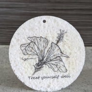 木漿清潔棉布 / 手繪植物插圖 / 洗澡洗碗洗車