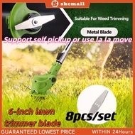 5Pcs Grass Trimmer Blade Metal Blade 6 inch Blades Saw Replacement Saw Blades Lawn Mower Fittings