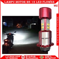 ORIGINAL H6 3-SIDED 12-LED MOTORCYCLE LED BULB | Ac dc MOTORCYCLE led LIGHTS| H6 BULB 3 SIDES 12 LED
