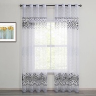 Long Curtain 270cm 1 PC Grommet Curtain Transparent Langsir Sheer curtain W200*270