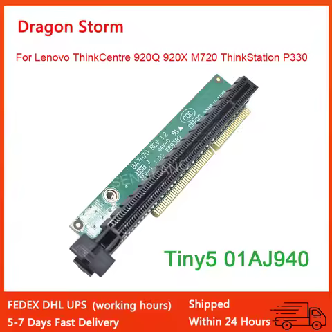 New Expansion Graphic Card PCIE16 01AJ940 For Lenovo ThinkCentre 920Q 920X M720 ThinkStation P330 Ti