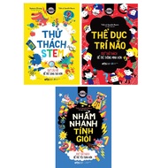 Brain Games book set: Brain Exercise + Quick Mental Math + STEM Challenge (Combo of 3 Books/Odd)