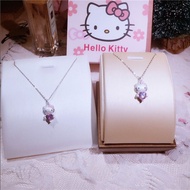Hello Kitty Kids Child 925 Stainless Silver Kitty Love Necklace