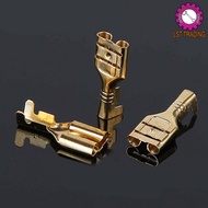 [READY STOCKS] 6.3MM BRASS PIN CRIMP / CRIMP CONNECTOR / FEMALE CRIMP / BRASS FEMALE CRIMP CONNECTOR