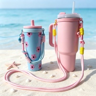 Suitable for hegen Baby Bottle Strap hegen Water Cup Messenger Lanyard Color Matching Long Children 