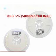 5000PCS  0 Ohm ~ 10M Ohm 0805 5% Accuracy SMD Resistor 1/8W 0R 1R 10R 100R 150R 220R 330R 470R 1M 10