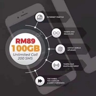 XOX Simcard Plan 100GB Data