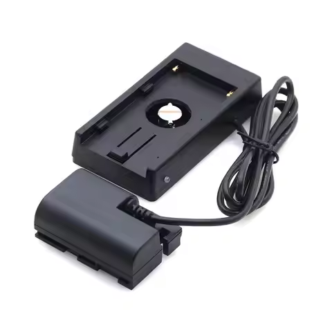 FOTGA Battery Plate NP-F970 F960 F550 to LP-E6 Dummy Battery Adapter for Canon EOS 5D Mark II III IV