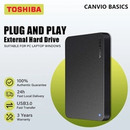Toshiba external hard disk ของแท้ hdd 2tb/1tb ฮาร์ดดิสก์แบบพกพา External Hard Drive เอทานอล ฮาร์ดิส ฮาร์ดไดรฟ์ภายนอก รับประกัน 3 ปี