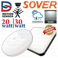 Sover 30w / 20w Led Motion Sensor Ceiling Light Tri Proof