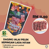 ✅HALAL Daging Salai Pelek Kepingan Lada Hitam (50g)