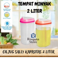 KIM PLAST - Oil Jug Sally 2 Liter Oil Bottle Oil Container Kitchen Equipment Oil Container