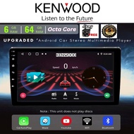 [6GB RAM+64GB ROM] QLED Kenwood Android Player 9"10 inch Quad Core Car Multimedia MP5 Player Wifi