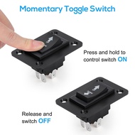 Linkstyle UP Down Momentary Reverse Switch, 2pcs 30A DPDT Polarity Reversing Momentary Switch for 5t