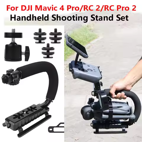 Drone Handheld Shooting Stand Gimbal Stabilizer Portable Grip Handle Bracket for DJI Mavic 4 Pro RC 