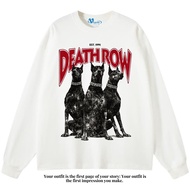 VEGA88 *deathrow* Oversized longsleeve t-shirt | Oversized t-shirt | White t-shirt | Vintage tee