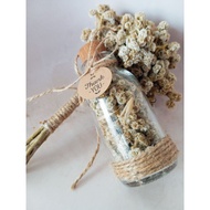 Dried Flower-filled glass bottle, Display glass bottle, Gift glass bottle, Gift glass bottle, Souven