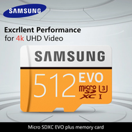 SAMSUNG Memory Card 256GB 512GB U3 Micro SD Card EVO Plus Class10 TF Card SDXC UHS-1 4K Go Pro