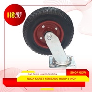 Rubber Wheels Flower Caster Showcase Trolley Trolley 8" Live Caster Wheels