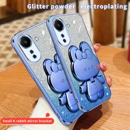 For Xiaomi POCO C65 Case Shockproof Electroplated Back Cover For Xiaomi POCO C65 Stand Phone Casing