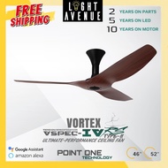 PO Technology | Vortex VSPEC-IV RS Type II 46"/52" Smart Wi-Fi 3 Blade Ceiling Fan With Remote Contr
