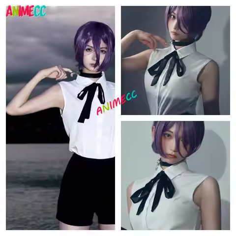 ANIMECC IN STOCK XS-2XL Reze Cosplay Costume Wig Anime Movie Chainsaw Cosplay Halloween Party Outfit
