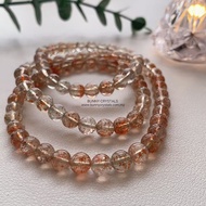 High-Grade Natural Arusha Sunstone Bead Wrap Bracelet 高档品质阿鲁沙太阳石多圈手串