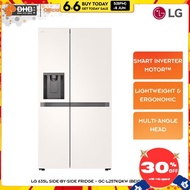 LG Side by Side Fridge GC-L257KQKW in Beige White 635L Inverter GCL257KQKW Peti Ais