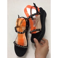 Slingback sandals Flat shoes Women's shoes with stones, high quality Qc products, fullbox