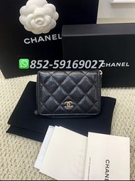 全新閒置✨全港最平 ‼支持面交陪驗 ‼ 🌈CHANEL 25S Small Zip Around Wallet AP4652 Black 黑色👏現貨 支持陪驗 #銀包 #包包 #hand bag #W