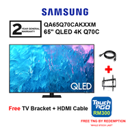 SAMSUNG 55" / 65'' QLED 4K Q70C TV QA55Q70CAKXXM /  QA65Q70CAKXXM Television (FREE HDMI CABLE AND TV BRACKET) (FREE TNG BY REDEMPTION FOR 65'')