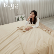 BUHO 台灣製 日系防水防蟎5尺雙人床包被套四件組