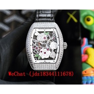 Franck Muller V32 Vanguard Rose Skeleton size 32*42.3mm Swiss quartz movement Ronda Ladies' watch