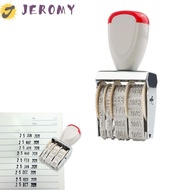 JEROMY Self-Inking Rubber Date Stamp, Clear Imprint Adjustable Digital Date Wheel Stamp, DIY Scrapbo