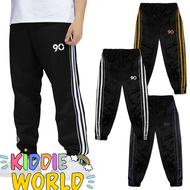 (1Y-15Y) Kids CUFF 90 Black Tracksuit / School Sport Long Pant (Random Stripe Color) Seluar Treksut Sekolah Budak Lelaki Kanakl