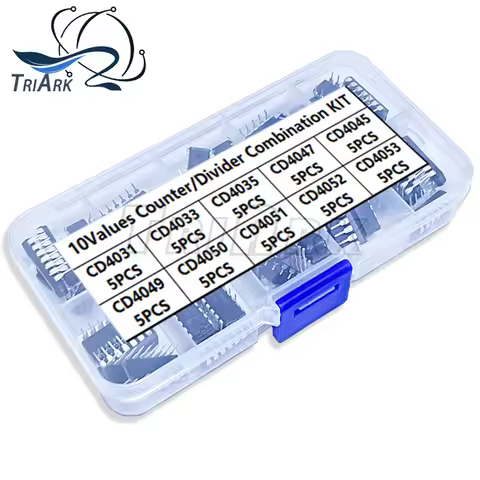 50PCS Integrated Circuit Counter/Divider Combination KIT CD4031 CD4033 CD4035 CD4047 CD4045 CD4049 C