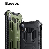 Baseus Military Armor Case For iPhone Xs Xs Max XR 18 Soft Silicone + Plastic Hybrid Phone Case For