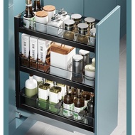 Kitchen Pull-Out Basket Storage Spice Rack Cabinet Narrow Cabinet Drawer-Style Ultra-Narrow Pull-Out