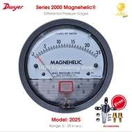Dwyer 2025 Series 2000 Magnehelic® Differential Pressure Gages หน่วยวัดนิ้วน้ำ Inches of Water (in w