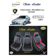 Coolmax - Semi Leather : Proton Iswara Aeroback SE - LMST ( Car Seat Cover full-set / Sarung Kusyen Kereta penuh )