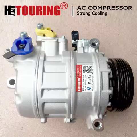 AC Compressor w/ Clutch For 2006-10 BMW 550i 650i 4.8L 2004-05 545i 645Ci 4.4L 64509175481 645091748