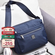 K-J Santa Barbara Polo &amp; Racquet Club Shoulder Bag Men's Messenger Bag Casual Canvas Bag Nylon Cloth Large Capacity Busi