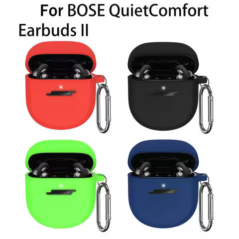 Silicone Case For Bose QuietComfort Earbuds II Bluetooth Earphone Case Sleeve Headset Protective Cov