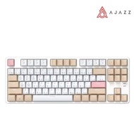 Ajazz AK871แป้นพิมพ์ไร้สายกลไกการเล่นเกม2.4G 87คีย์แป้นพิมพ์บลูทูธ Hot Swappable PBT คีย์แล็ปท็อปการ