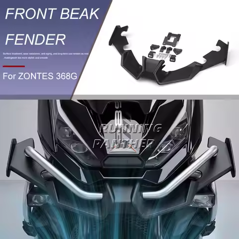 368G New Motorcycle Accessories Front Spoiler Fixed Lower Lip Fixed Wing For Zontes 368G 368 G 368g