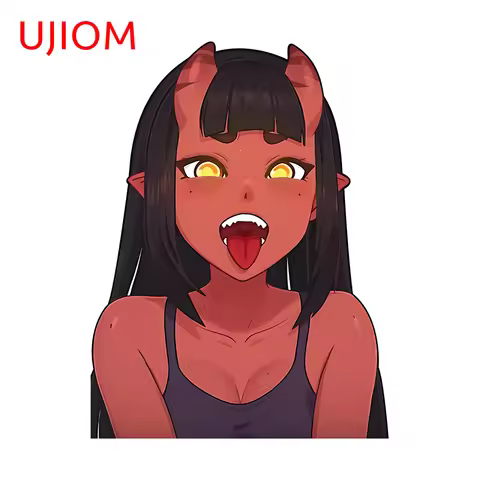 UJIOM Hentai Fashion Succubus Meru Wall Sticker Attractive High Quality Picture Decal Sunscreen Room