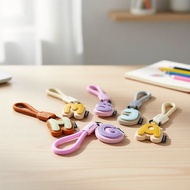 Colorful PU Leather Letter Keychain 26 Initials Fashion Key Holder for Car Keys Gifts  Rantai Kunci 