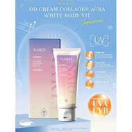 Naris DD Cream Collagen Aura White Body Vit Sunscreen (1 Tube 100 Grams)
