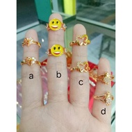 (Anti Karat) Cincin Anak Replika Emas 0-15th